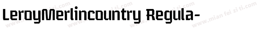 LeroyMerlincountry Regula字体转换
